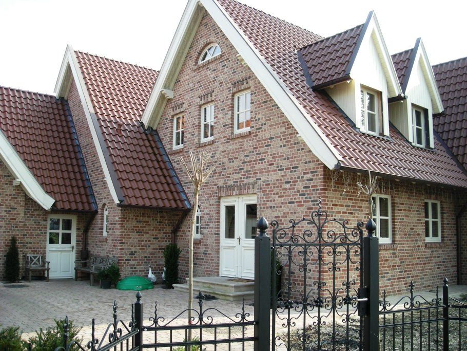 Дом из клинкерного кирпича в баварском стиле