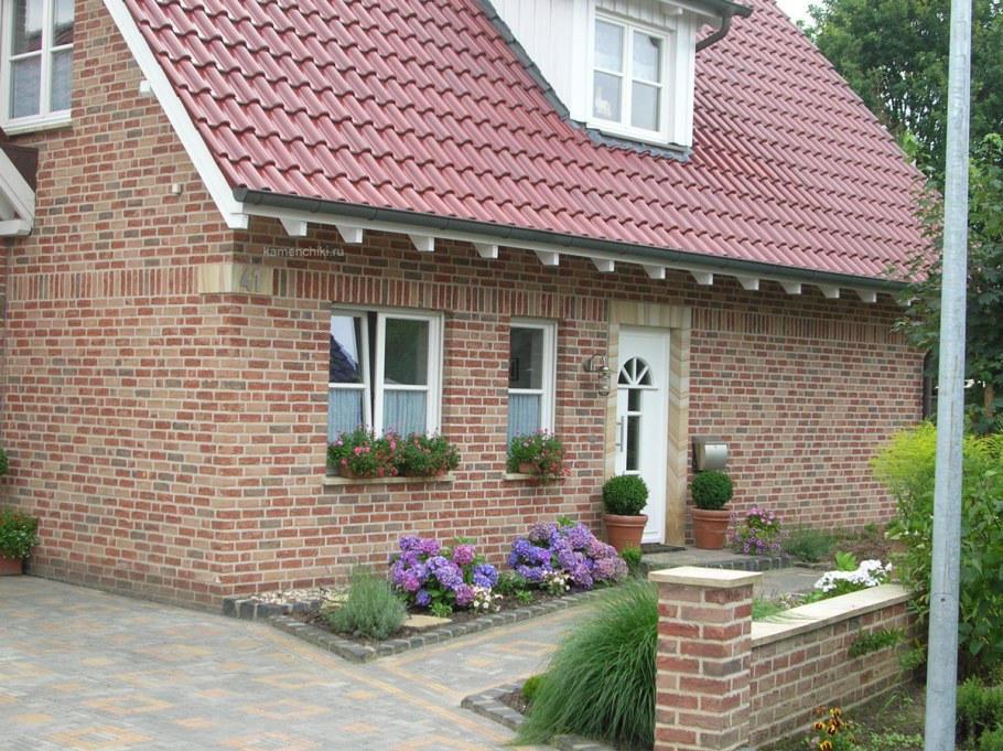 Дом в баварском стиле из кирпича