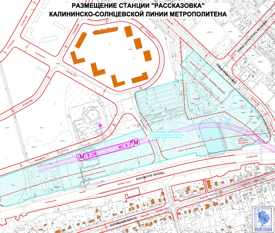 Рассказовка станция метро план
