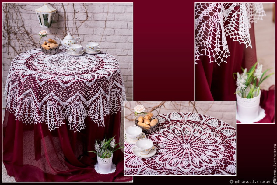 Вязаные скатерти