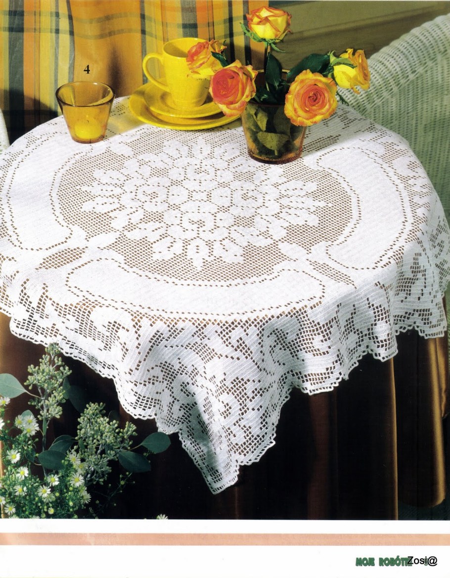 Скатерть крючком