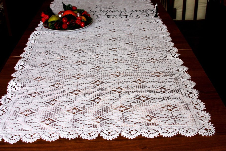 Вязаные скатерти