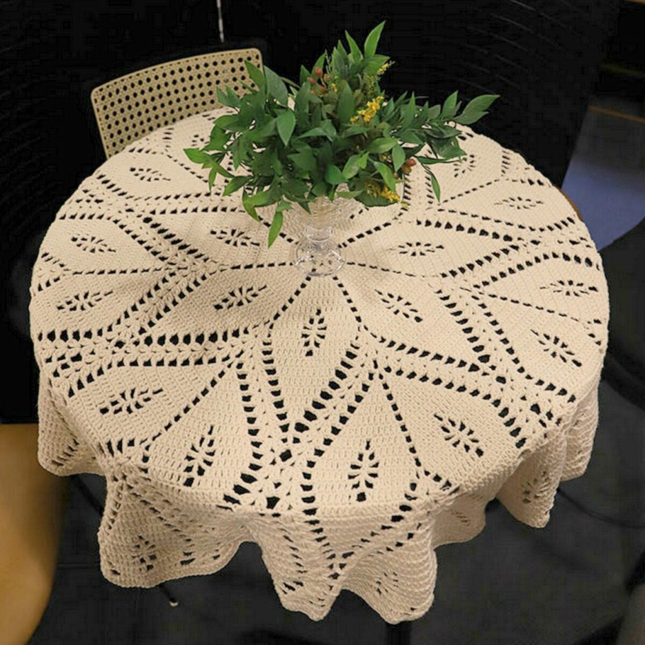 Вязание крючком скатерти