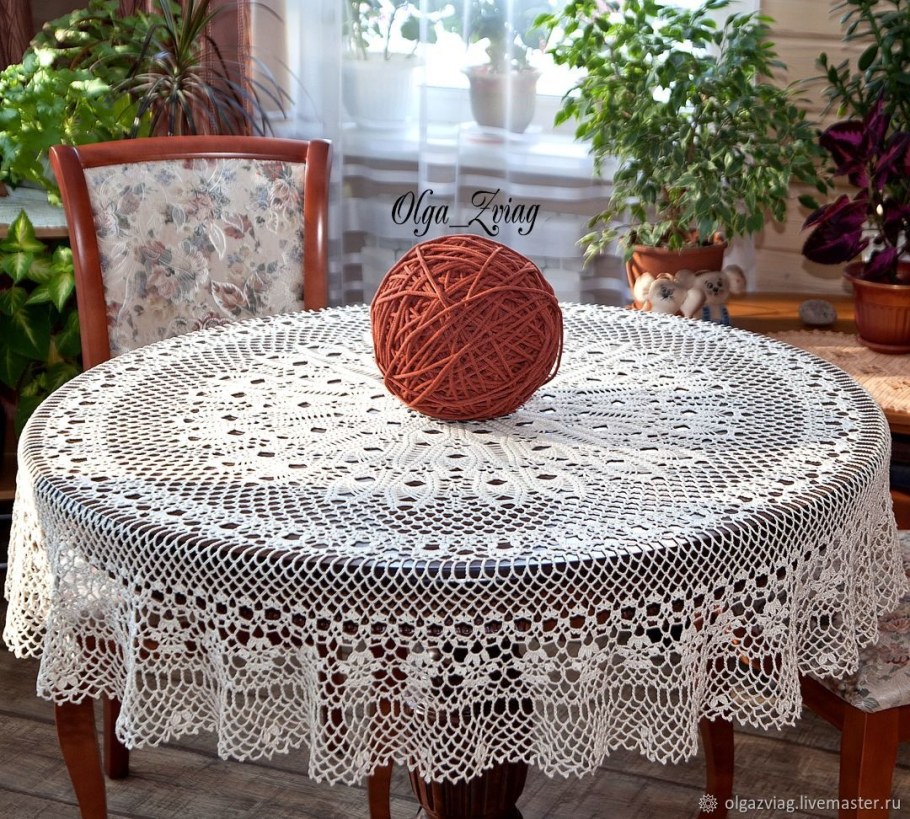 Вязаные скатерти
