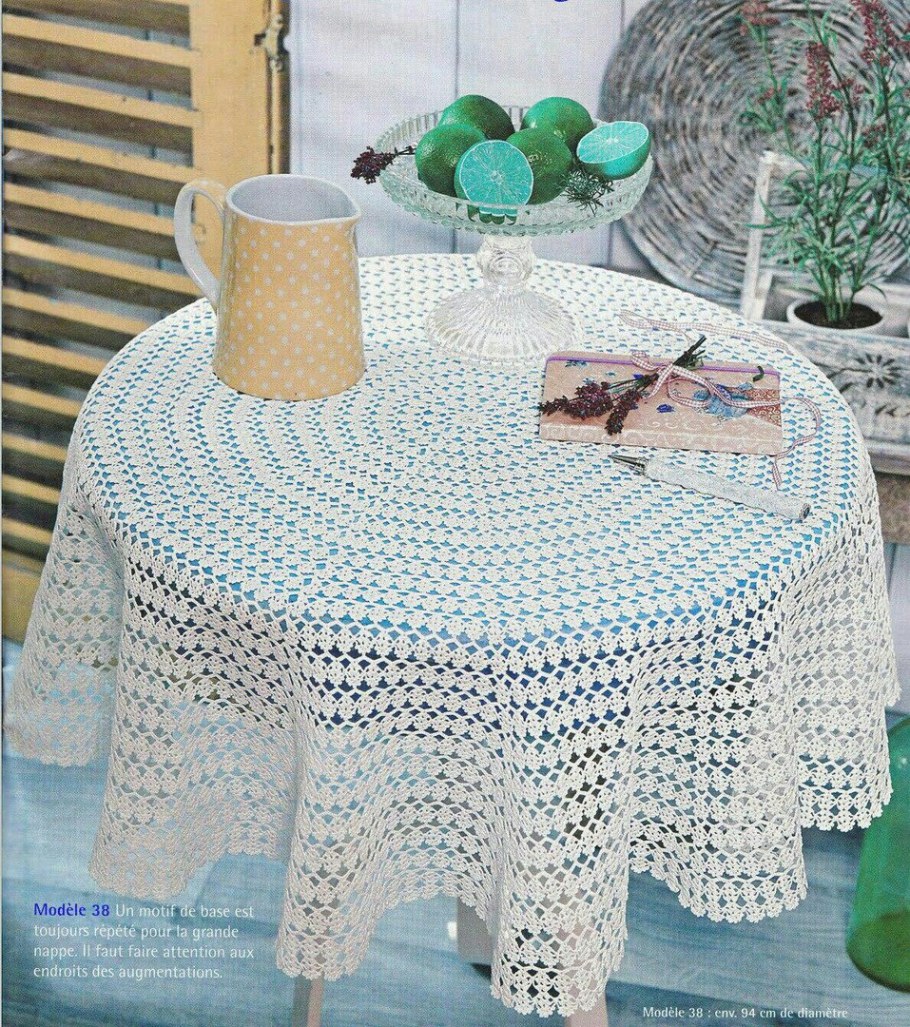 Вязаные салфетки скатерти