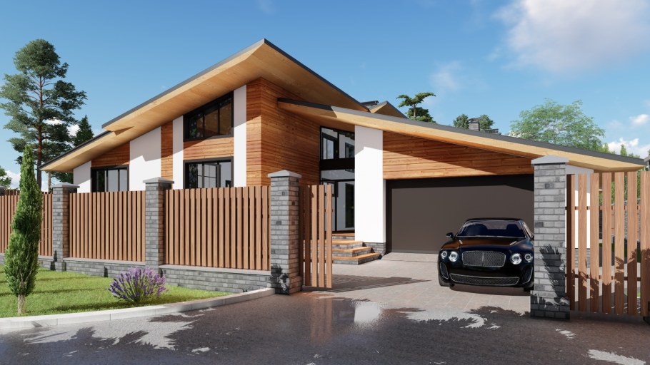 Дом с гаражом