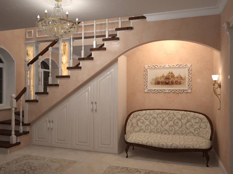 Арка под лестницей