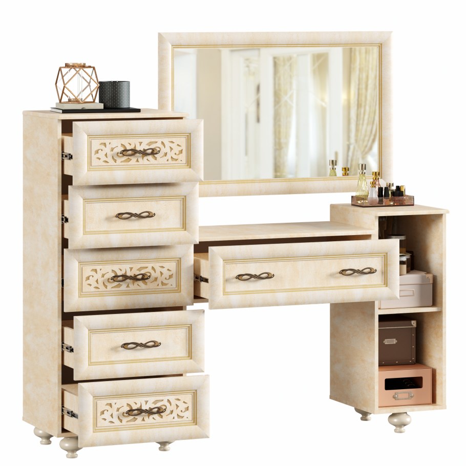 Александрия комод высокий (кожа Ленто)625.090