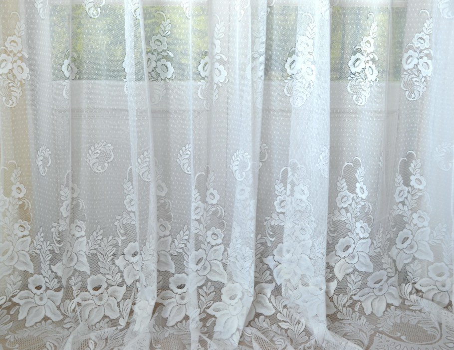 Тюль капроновая белая