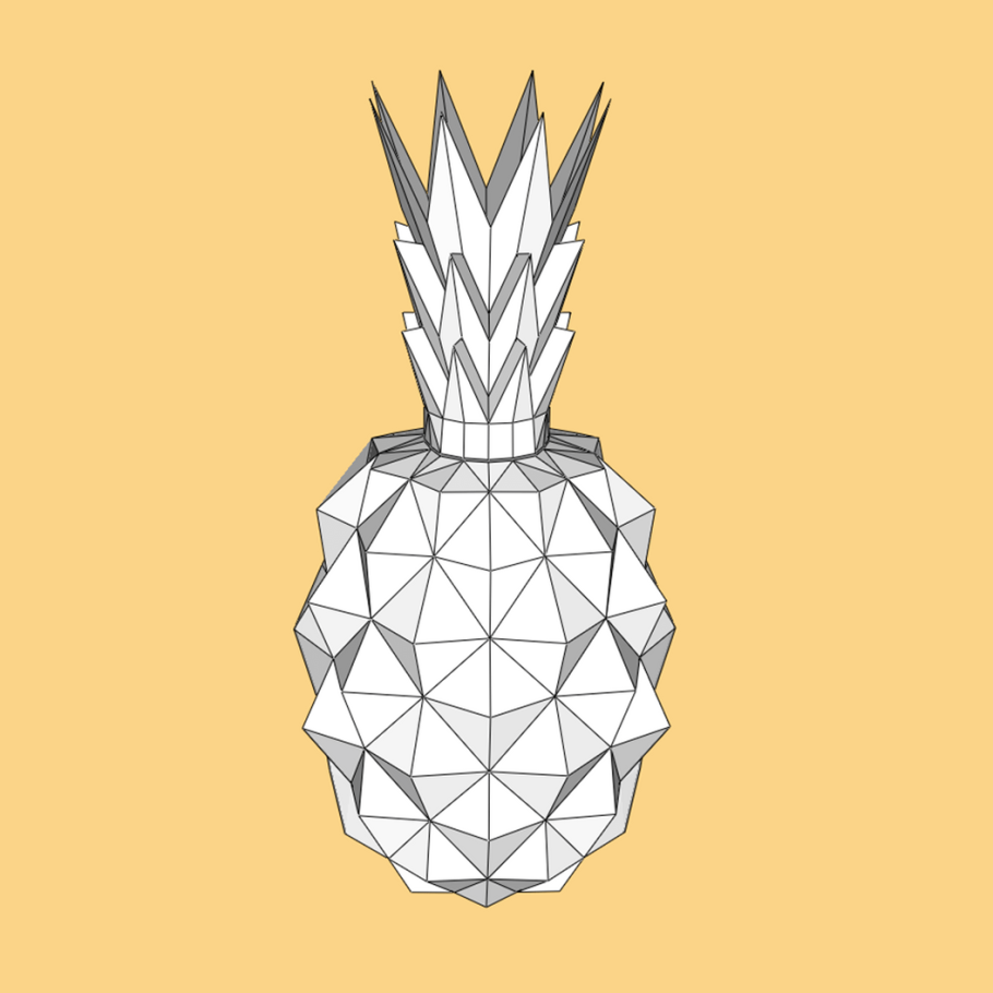 Полигональный ананас