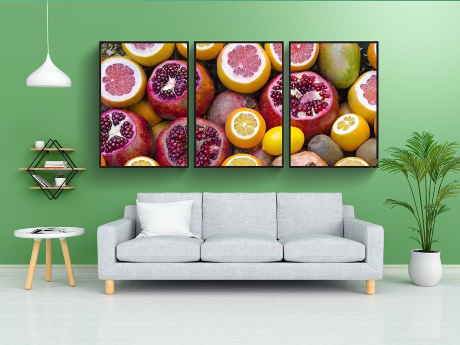 Фрукты в раме интерьер