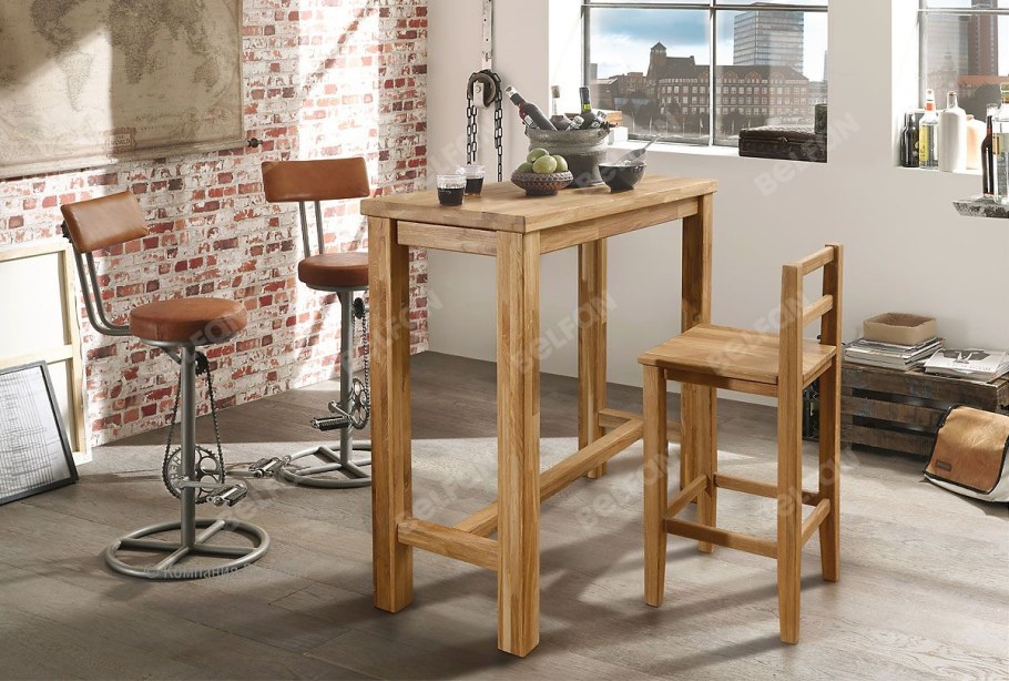 Стул барный Прованс массив дуба