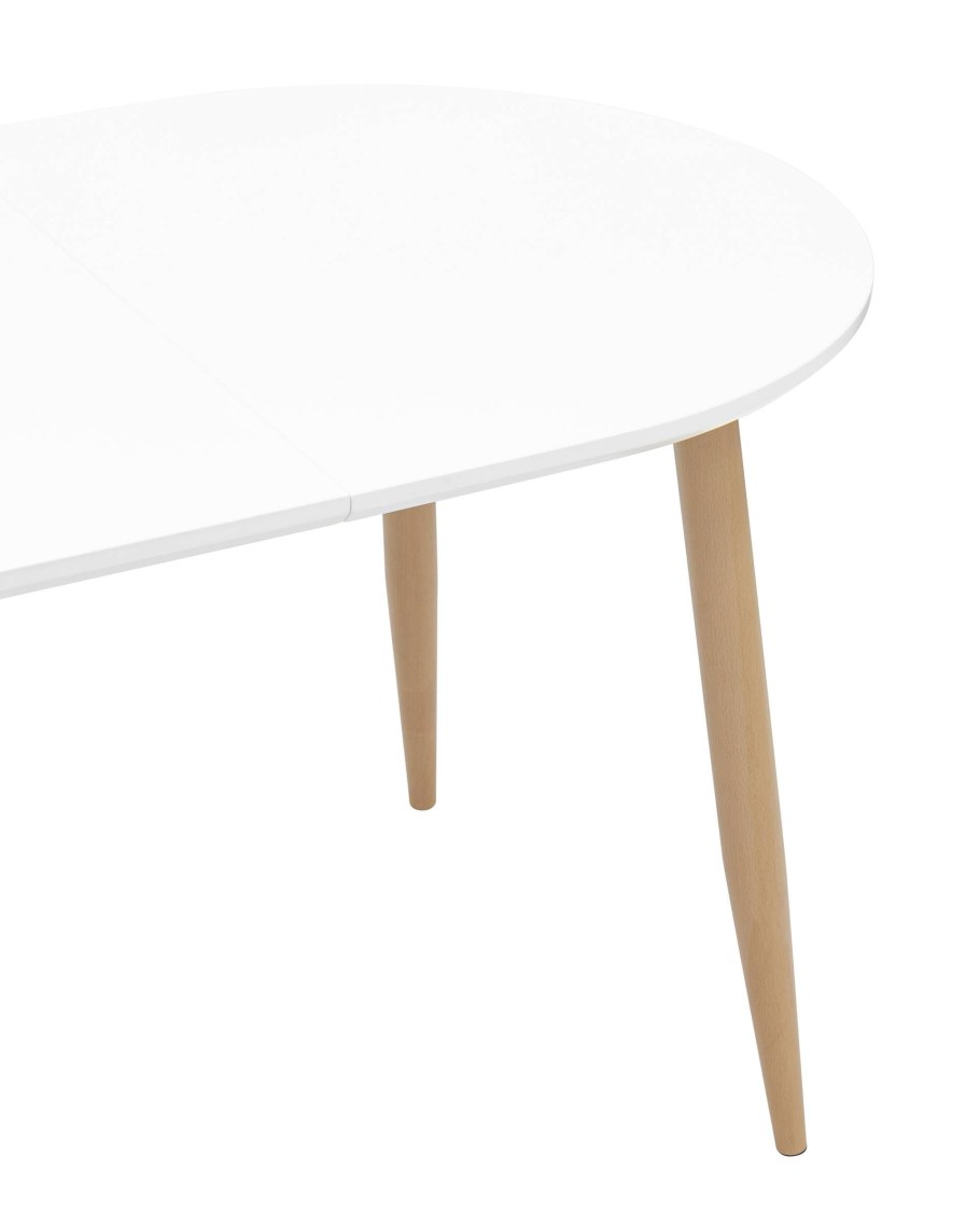 Стол обеденный берген раскладной 120-180*80 белый