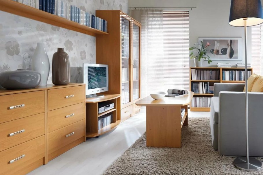 Мебель цвета ольха в интерьере