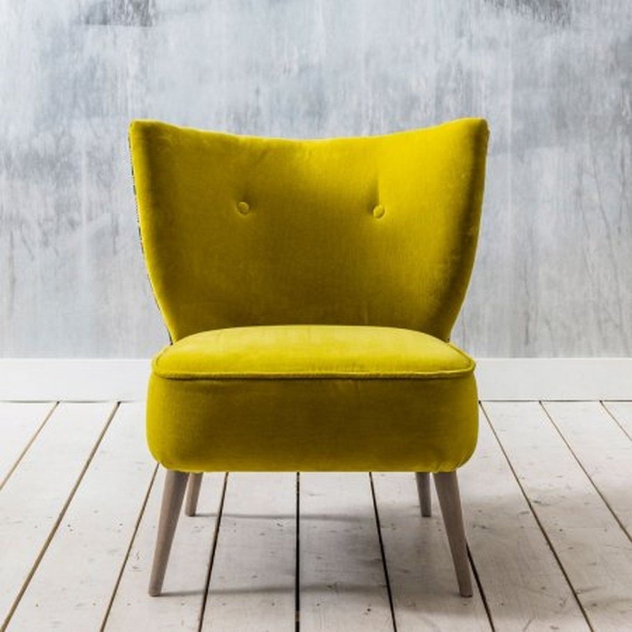 Кресло Velvet Ardmore Chair Yellow