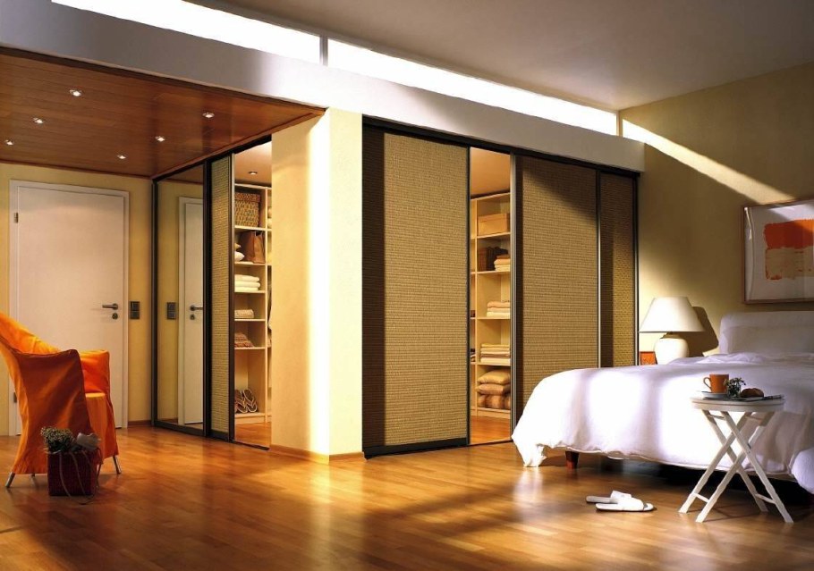 Спальня с гардеробной комнатой