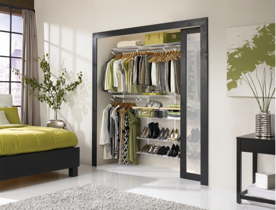 Мини гардеробная в спальне