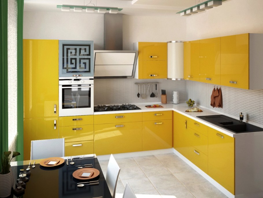 Желтые кухни