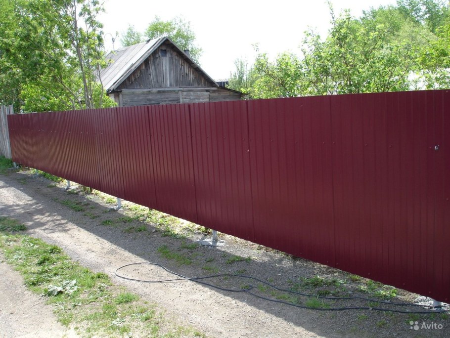 Забор из профлиста 3005