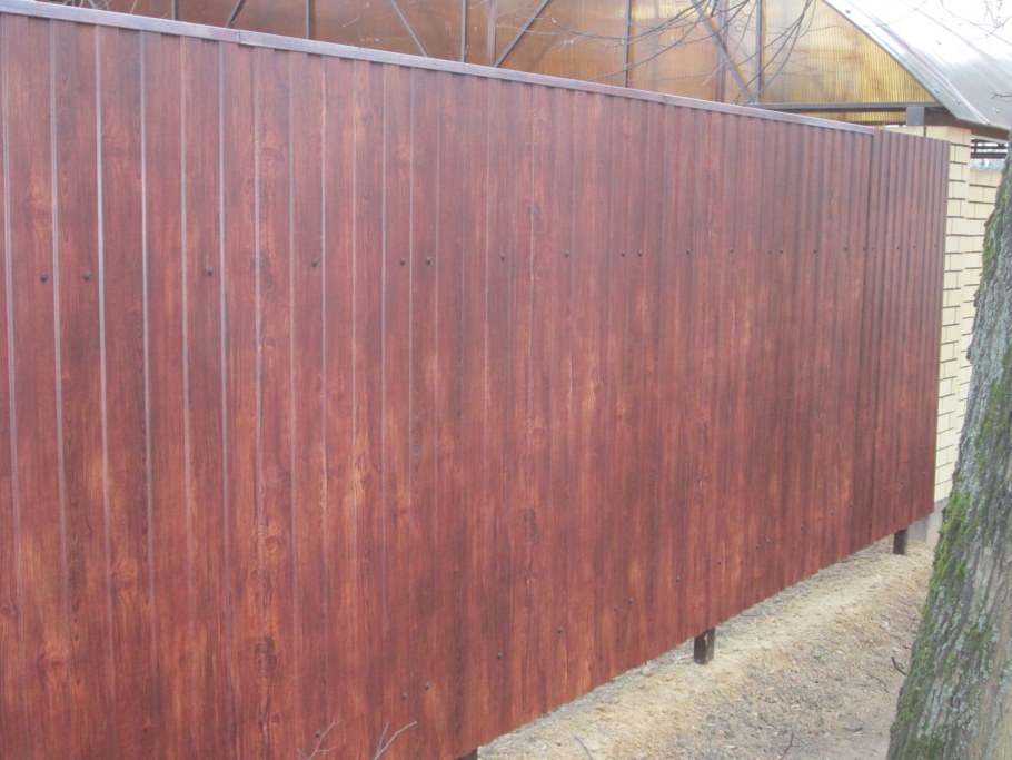 Цвета профнастила для забора