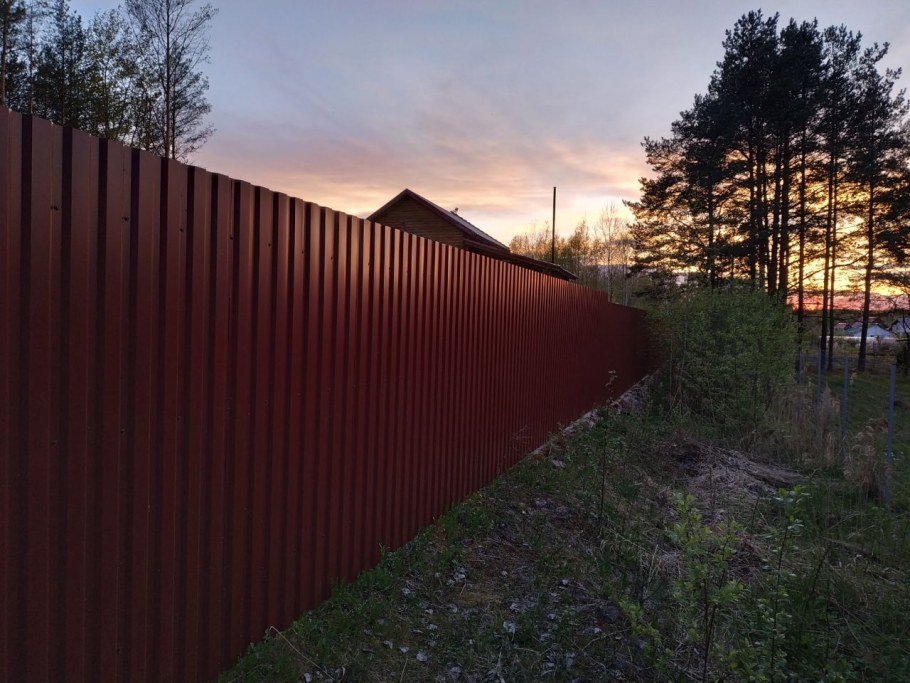 Оранжевый забор