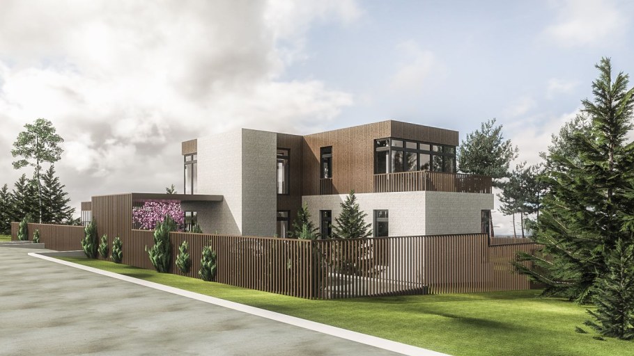 Жилой комплекс разноуровневый