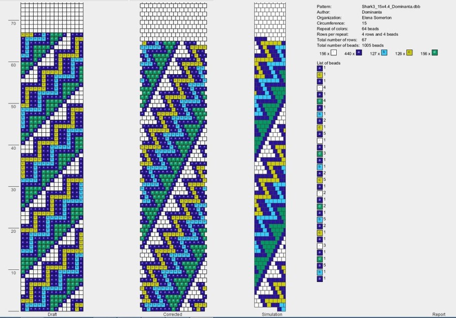 Схемы для бисерного ткачества на станке