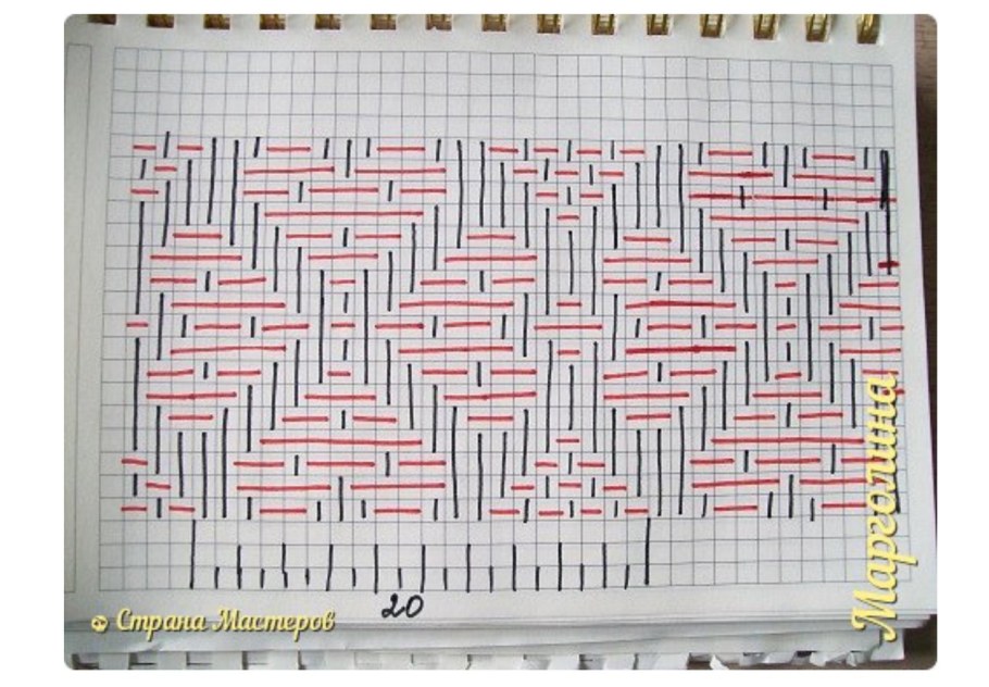 Узоры ситцевого плетения схемы