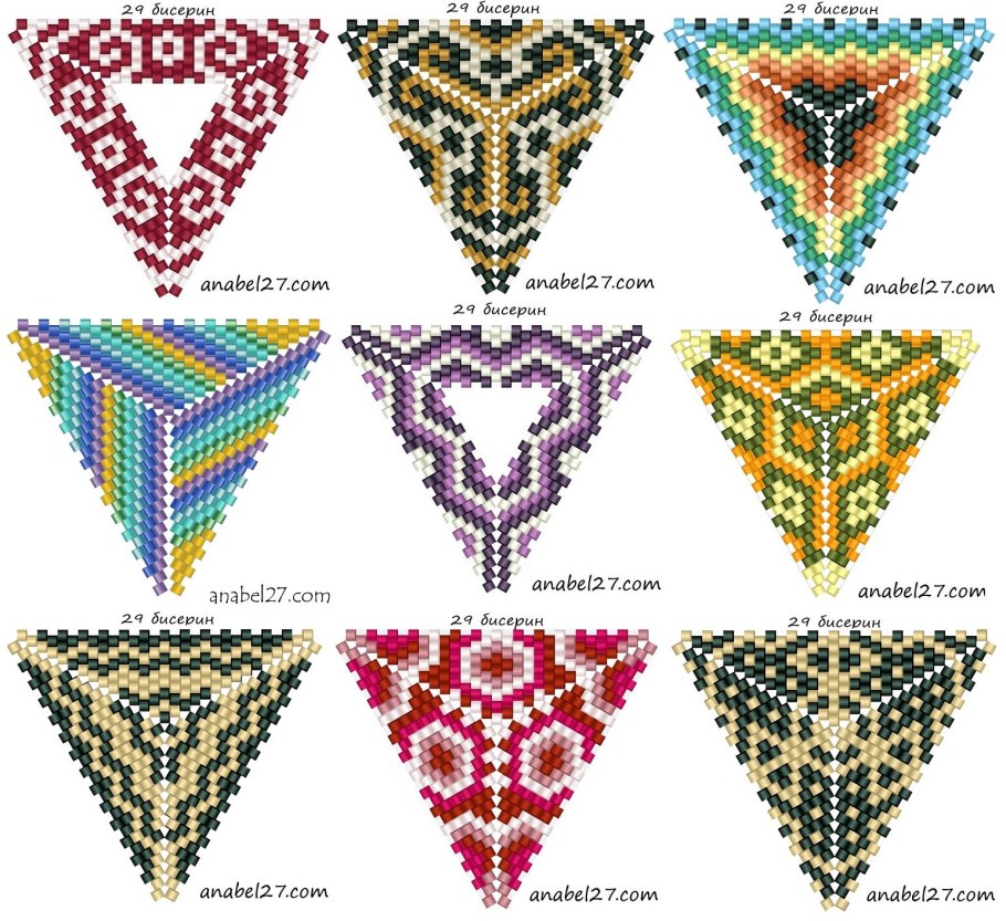 Бисер Пейот узор