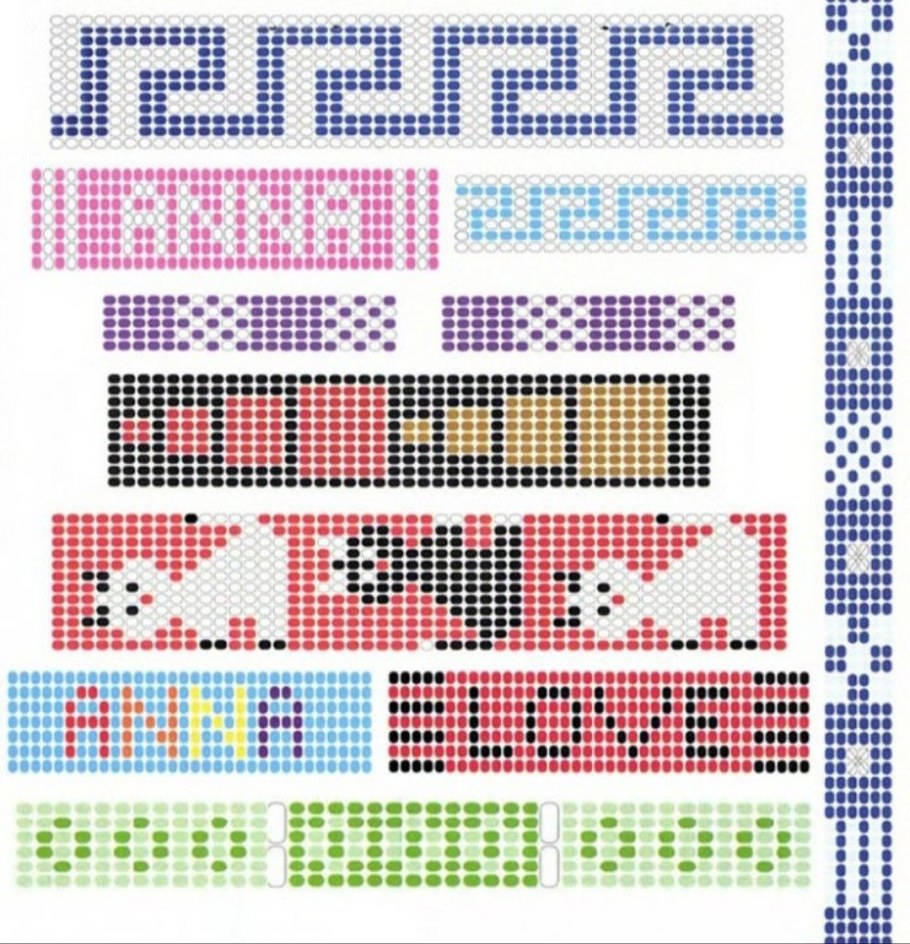 Браслеты из бисера Ткачество схемы