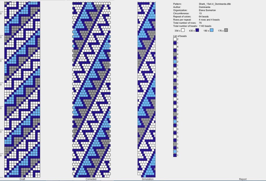 Жгут из бисера на 30 бисерин схема