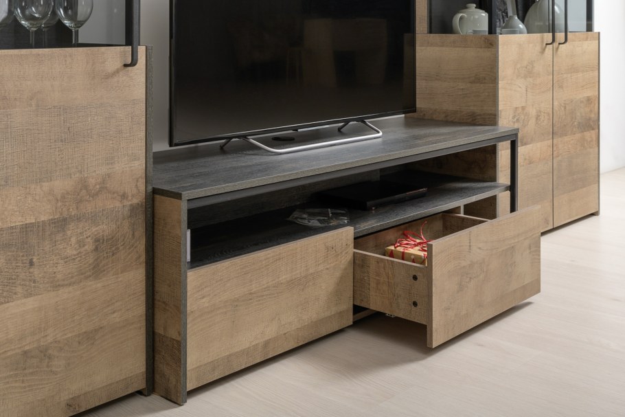 Гостиная Трувор-01 дуб гранж песочный/интра