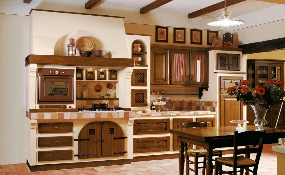 Кухонная мебель в деревенском стиле