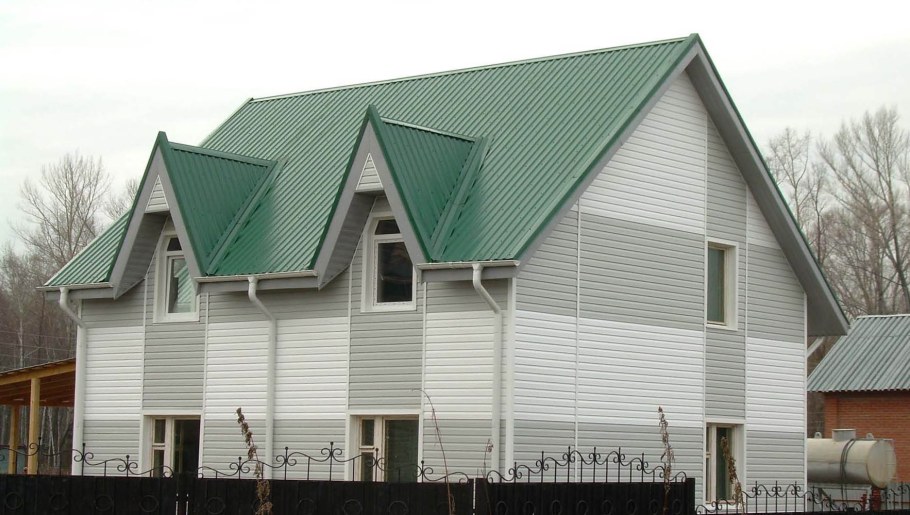 Крыша профлист с35 RAL 6005 Гранд лайн