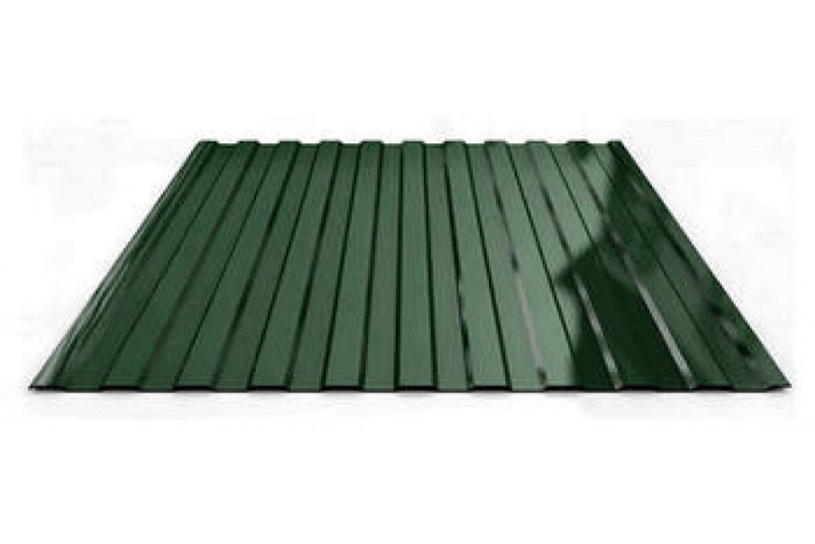 Профнастил с8 1,2х2 м 0,45 мм зеленый RAL 6005