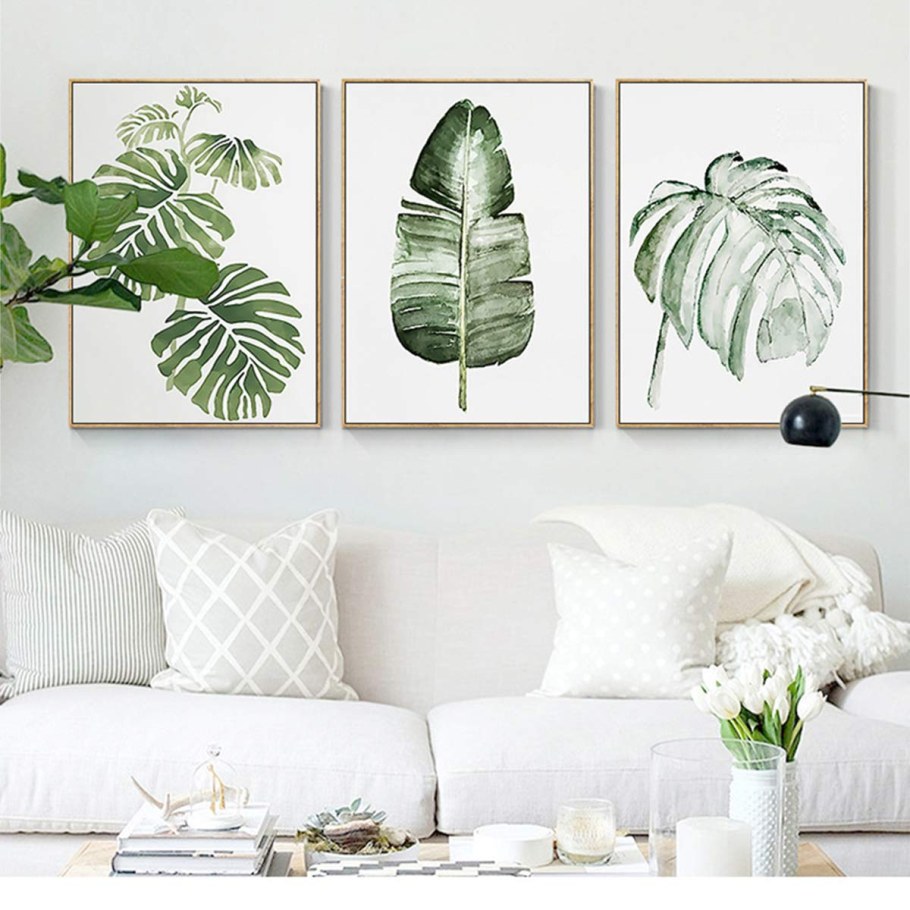 Постеры с зеленью в интерьере