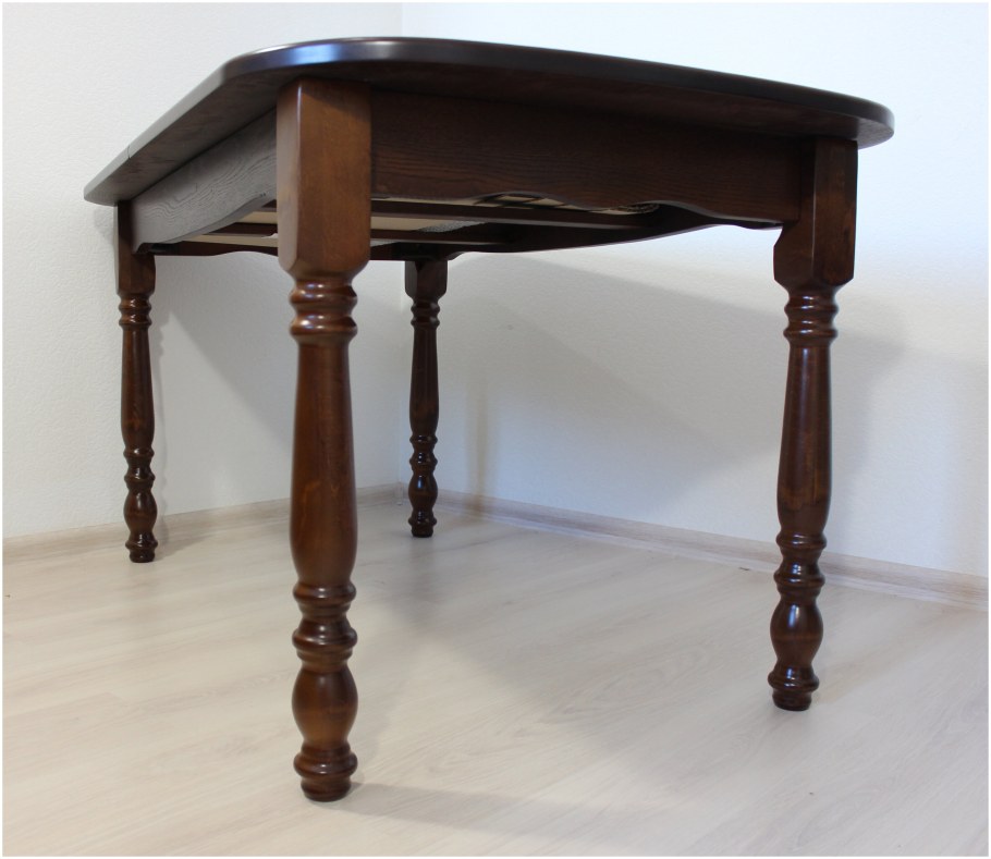 Стол обеденный раздвижной 1300х900 массив дуба бука овальный