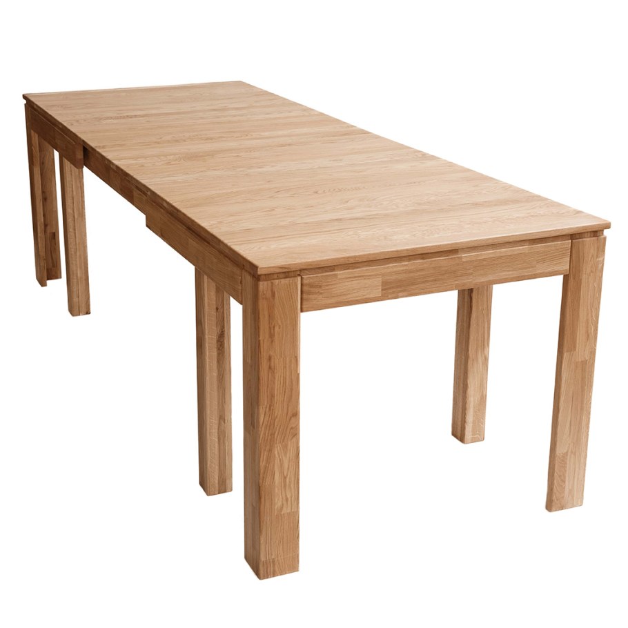 Раздвижной стол со столешницей из ламелей