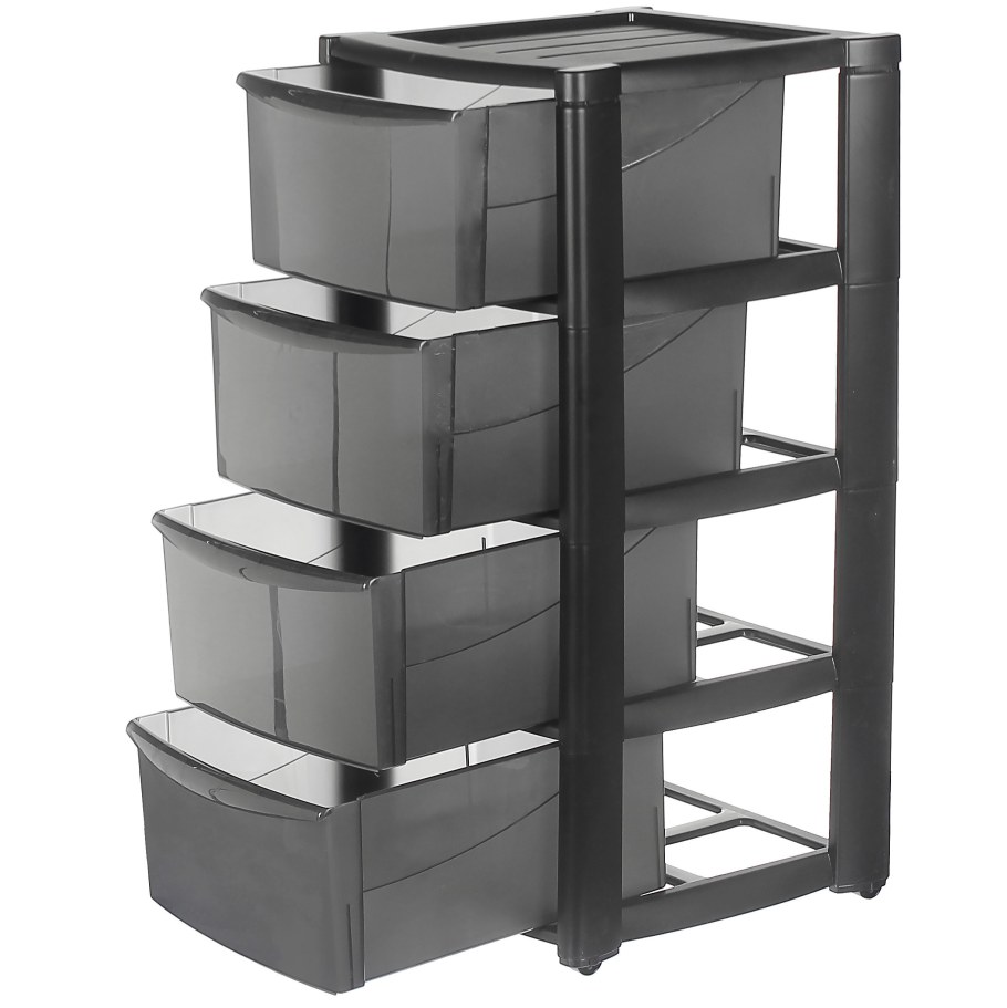 Комод на колесах 80x40x37 см, 4 ящика