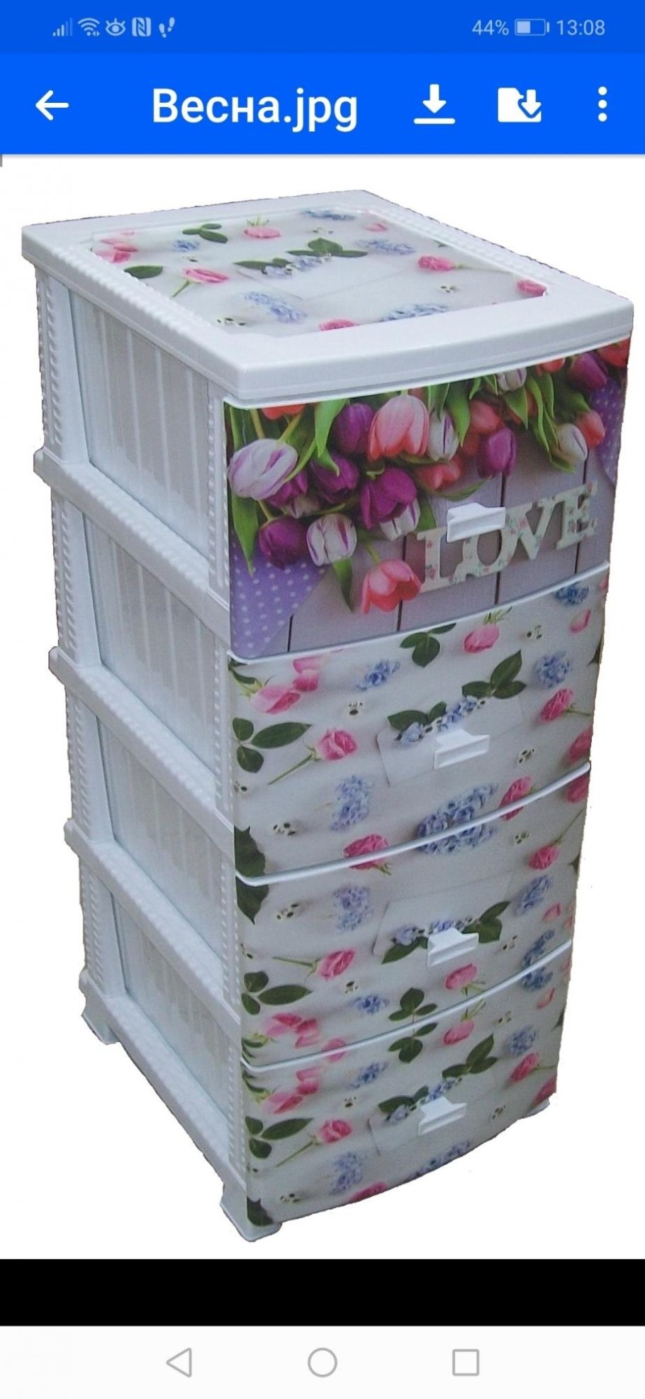 Комод 4 секции Весна белый РП-451 328941