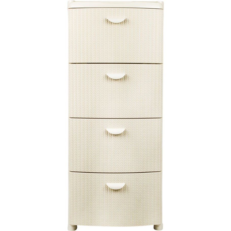 Комод узкий (5 ящиков, слоновая кость) Carpenter 230