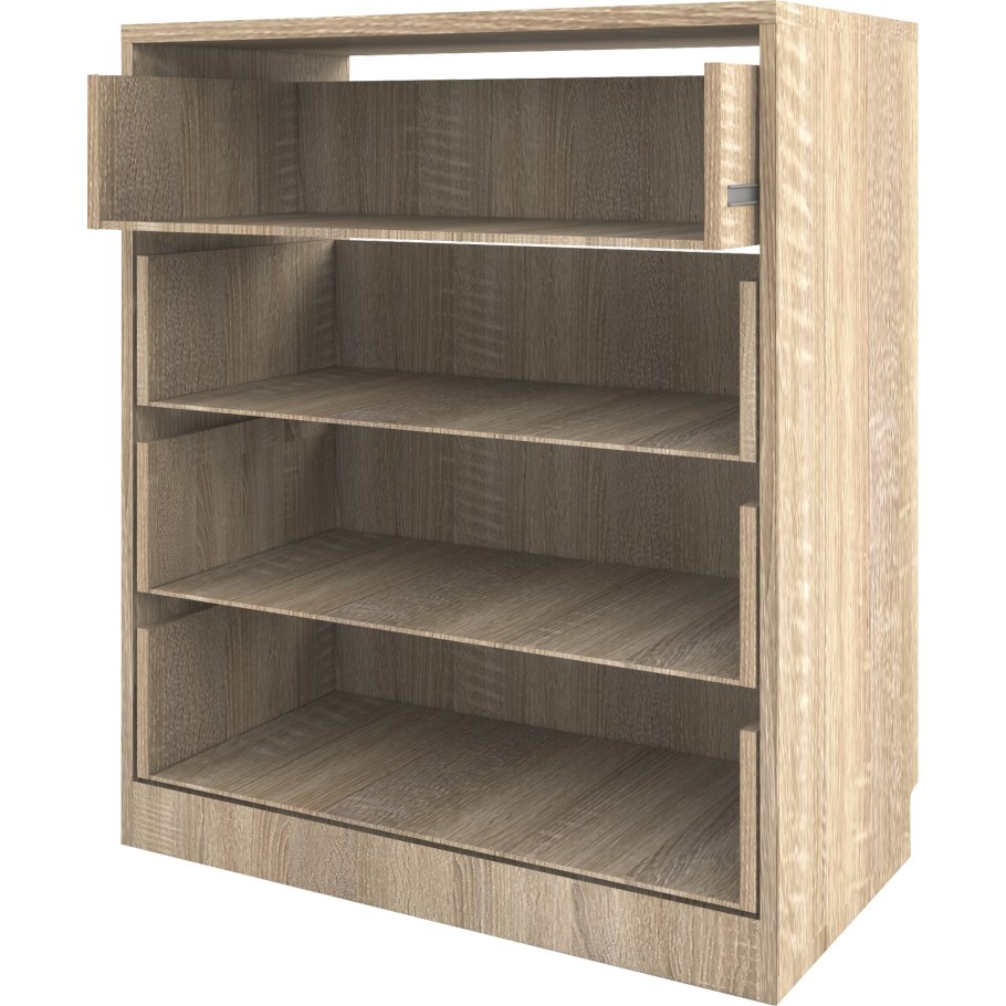 Каркас комода 99x80x44.3 см 4 ящика ЛДСП цвет дуб сонома