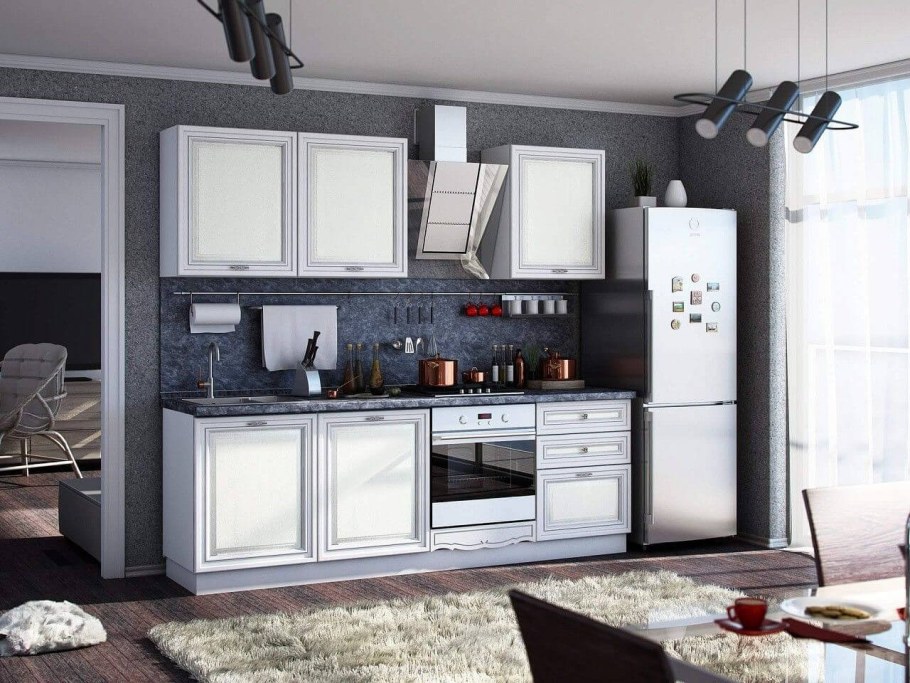 Модульная кухня "Италия" дуб светлый