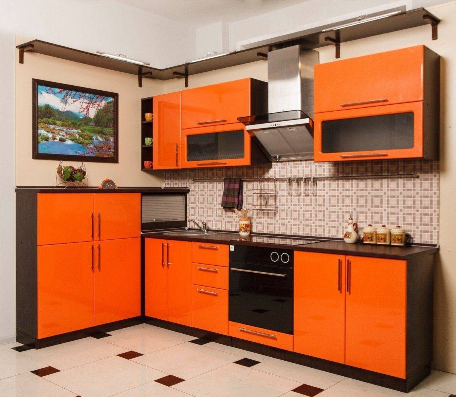 Оранжевая кухня