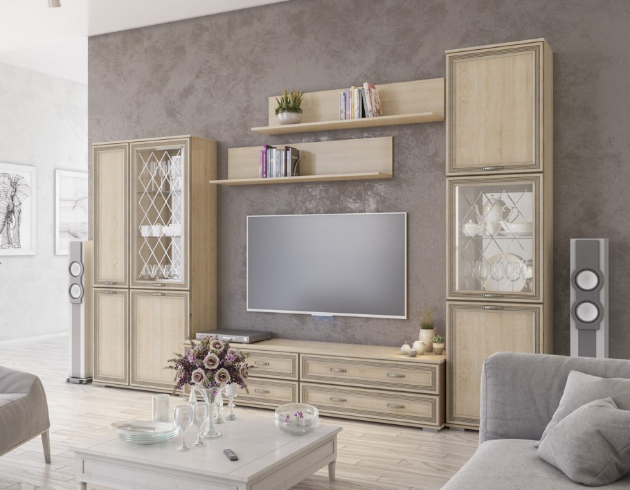 Гостиная Ливорно дуб сонома