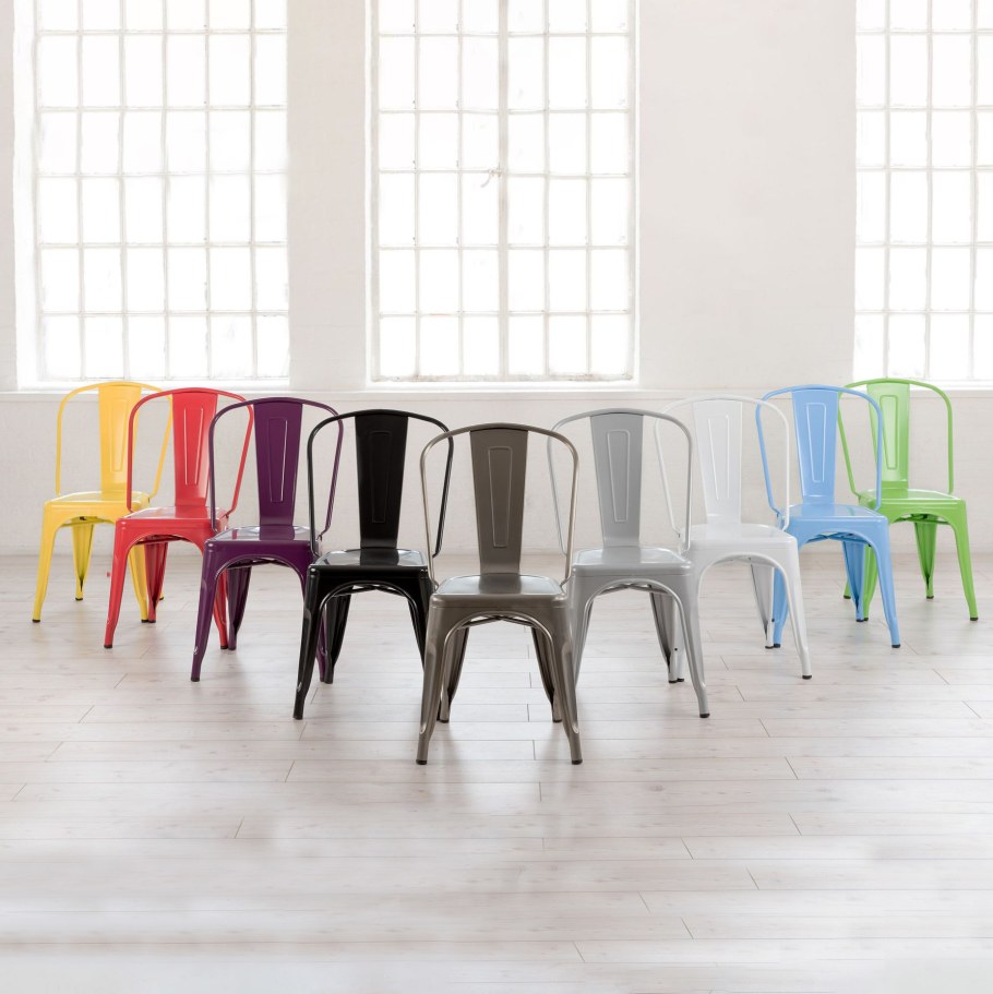 Стул Tolix голубой матовый