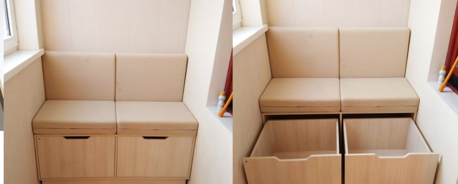 Ящики тумбы на лоджию