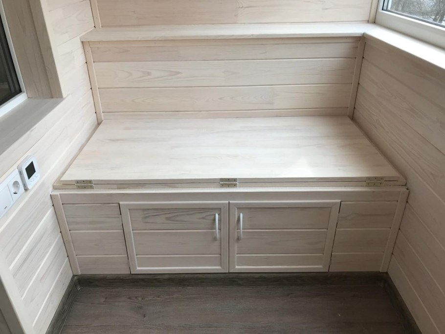 Самодельный диван на балкон