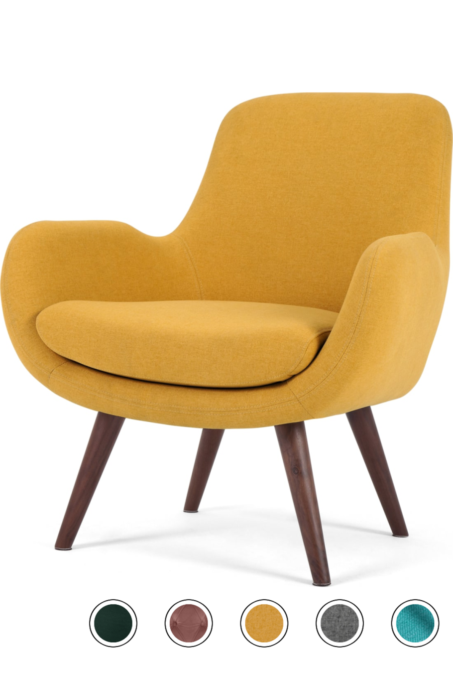 Стул горчичного цвета