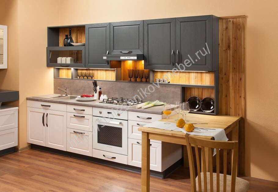 Кухонный гарнитур с рамочными фасадами